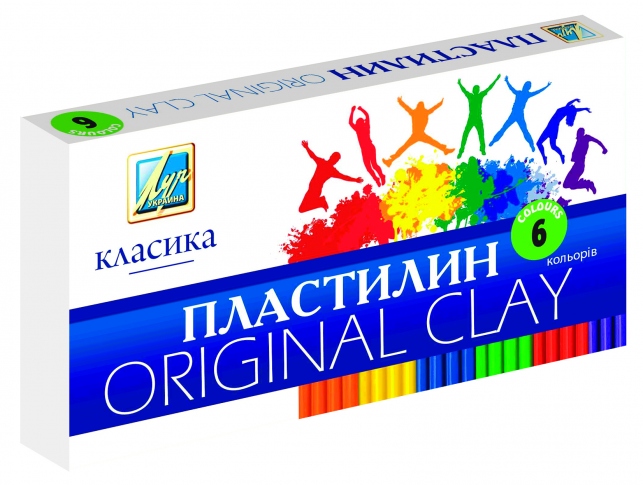 МІЦАР Пластилін Класика 6 кольорів Ц259012У