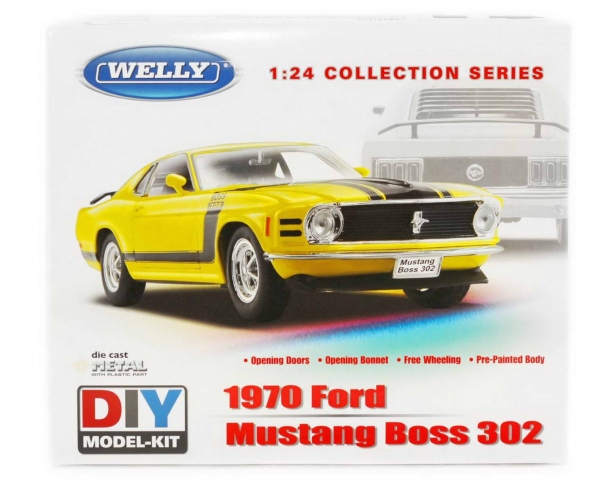 WELLY Раскладная модель машинки Ford Mustang 1970 22088KB